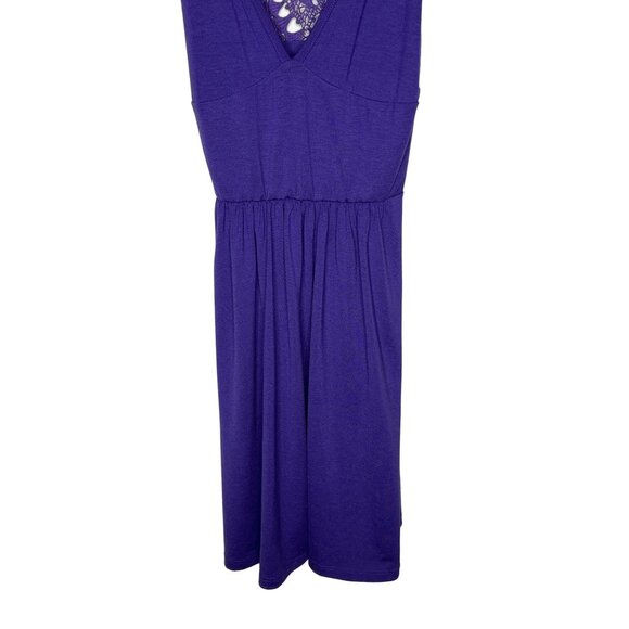 Urban Outfitters LUX Purple Fit & Flare Lace Back Mini Dress Size XS - Picture 4 of 12